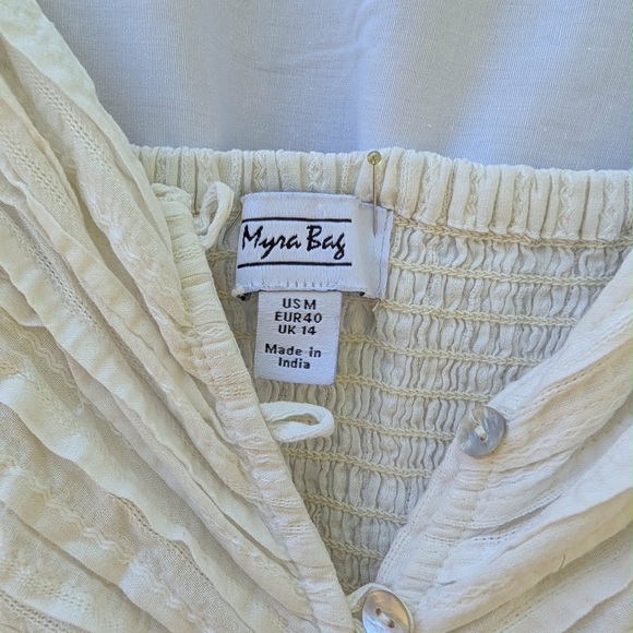 Vintage Light Cream Lace-Detail Spaghetti Strap Dress - Picture 5 of 5